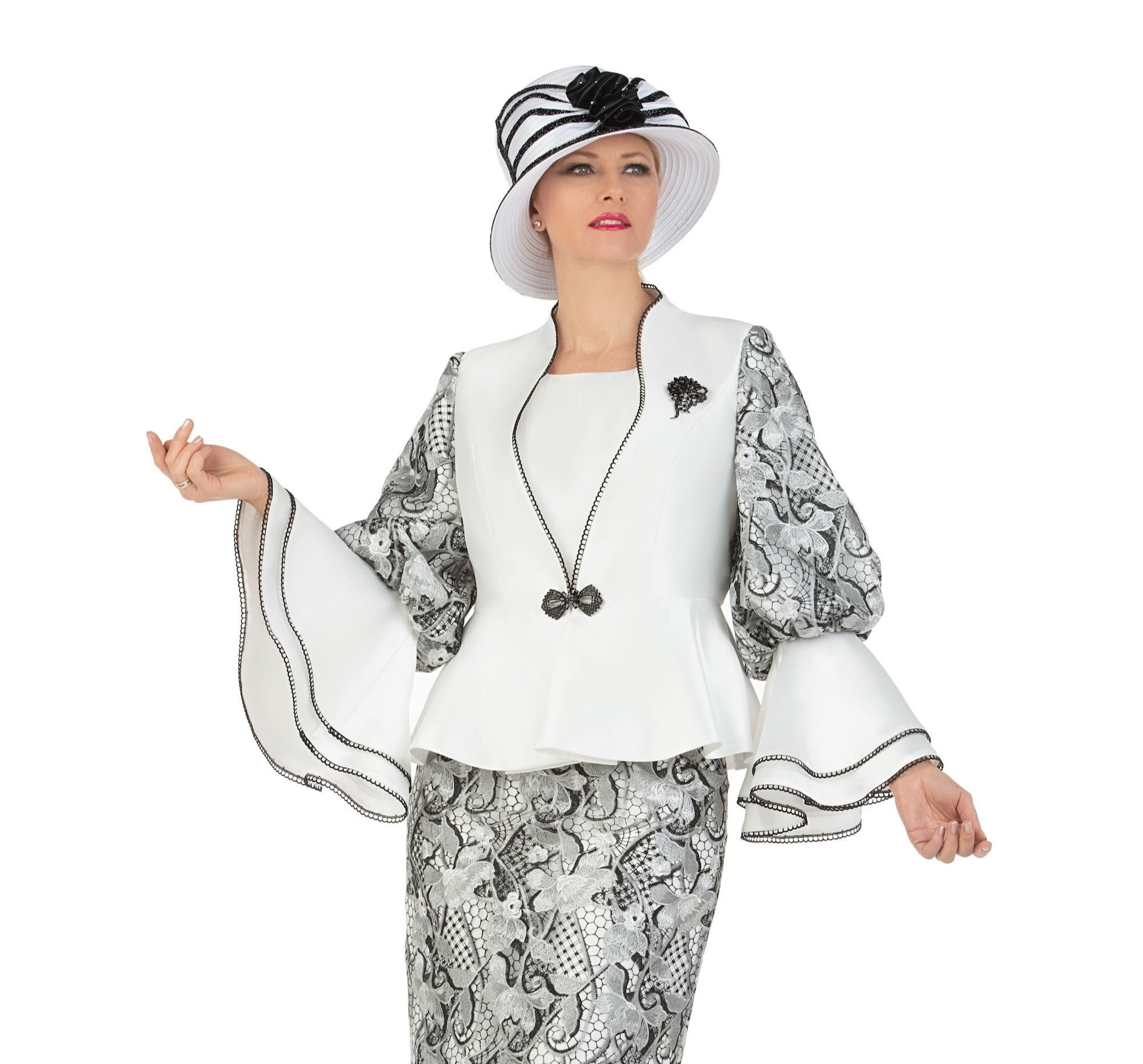 Giovanna 1205-WHT Church Suit