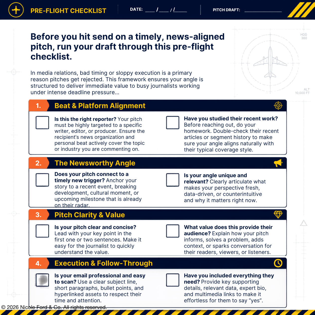 News-Aligned Pitch Pre-Flight II Checklist