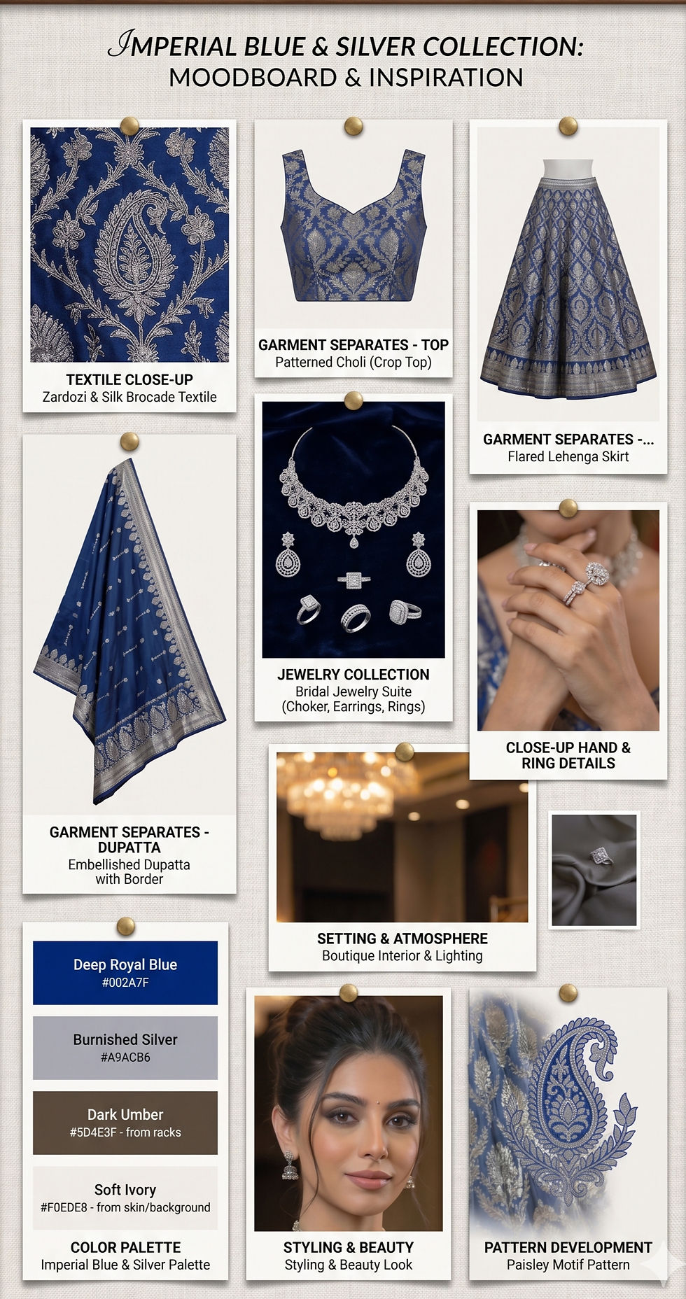 MoodBoard for Model and Outfit