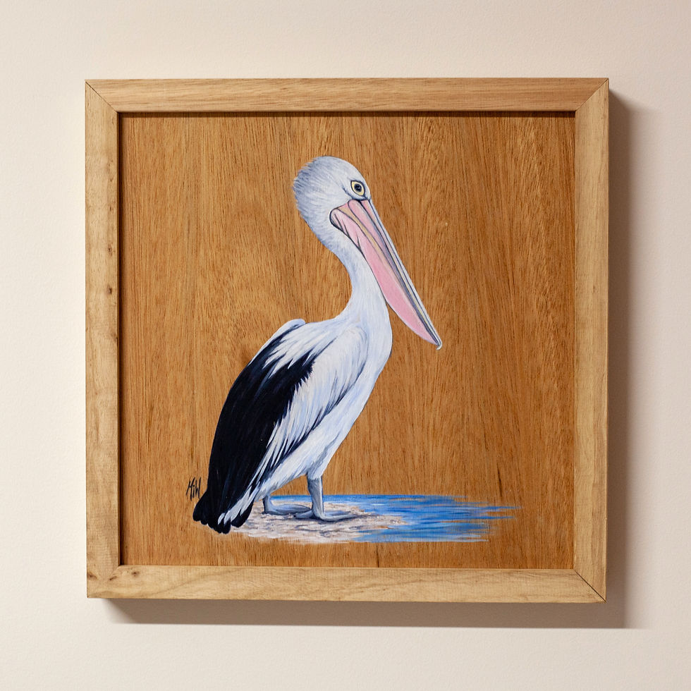 Thumbnail: Pelican on Point Original Oil Painting