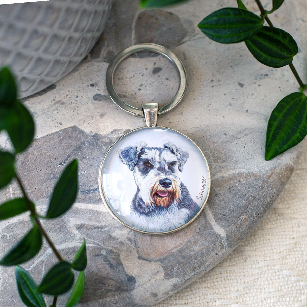 Schnauzer III - Keychain