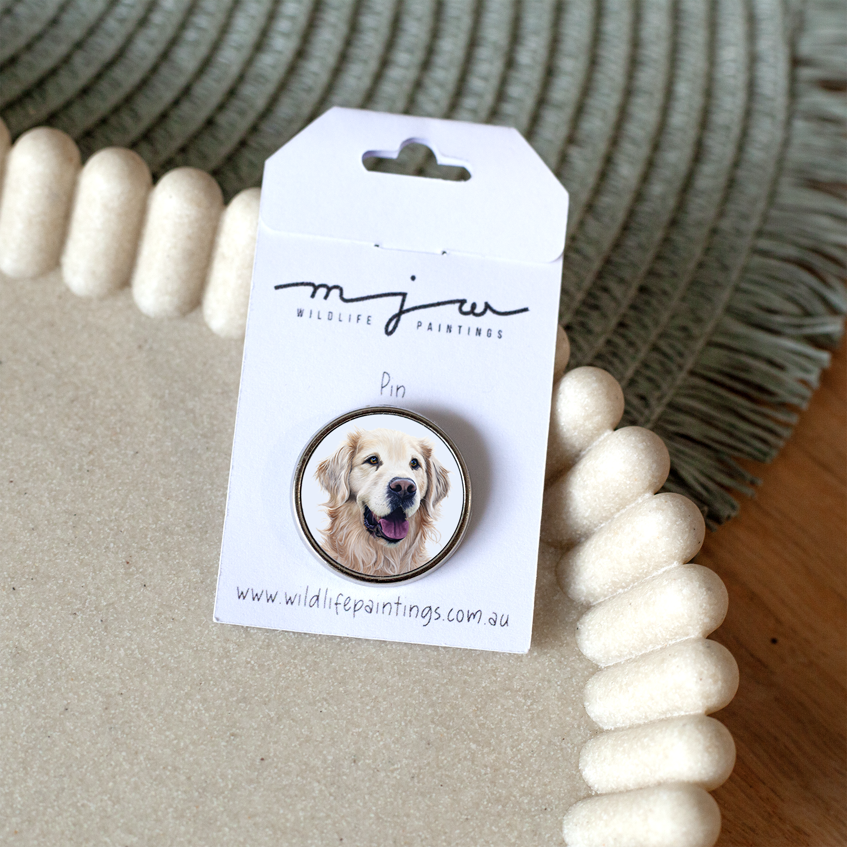 Golden Retriever V - Pin