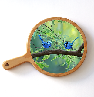 Wildlife -Cheese Board Mock Ups - Birds in Blue.png