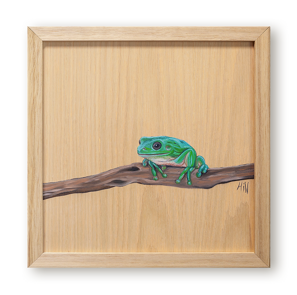 Thumbnail: Shades of Green Original Oil Painting