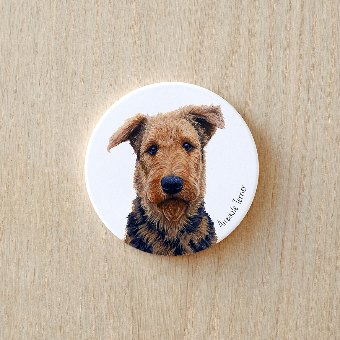 Airedale Terrier I - Ceramic Coaster