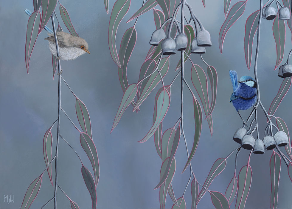 Thumbnail: Midnight Blues Original Oil Painting