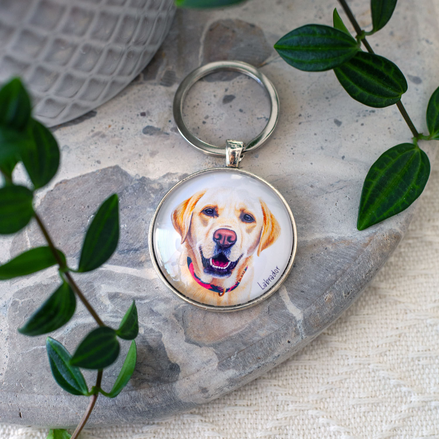 Labrador Yellow I - Keychain