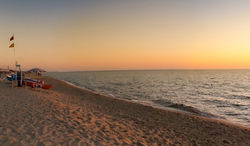 Spiaggia di Tirrenia al tramonto