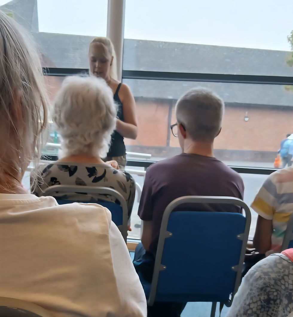 Performing at Ashbourne Library
