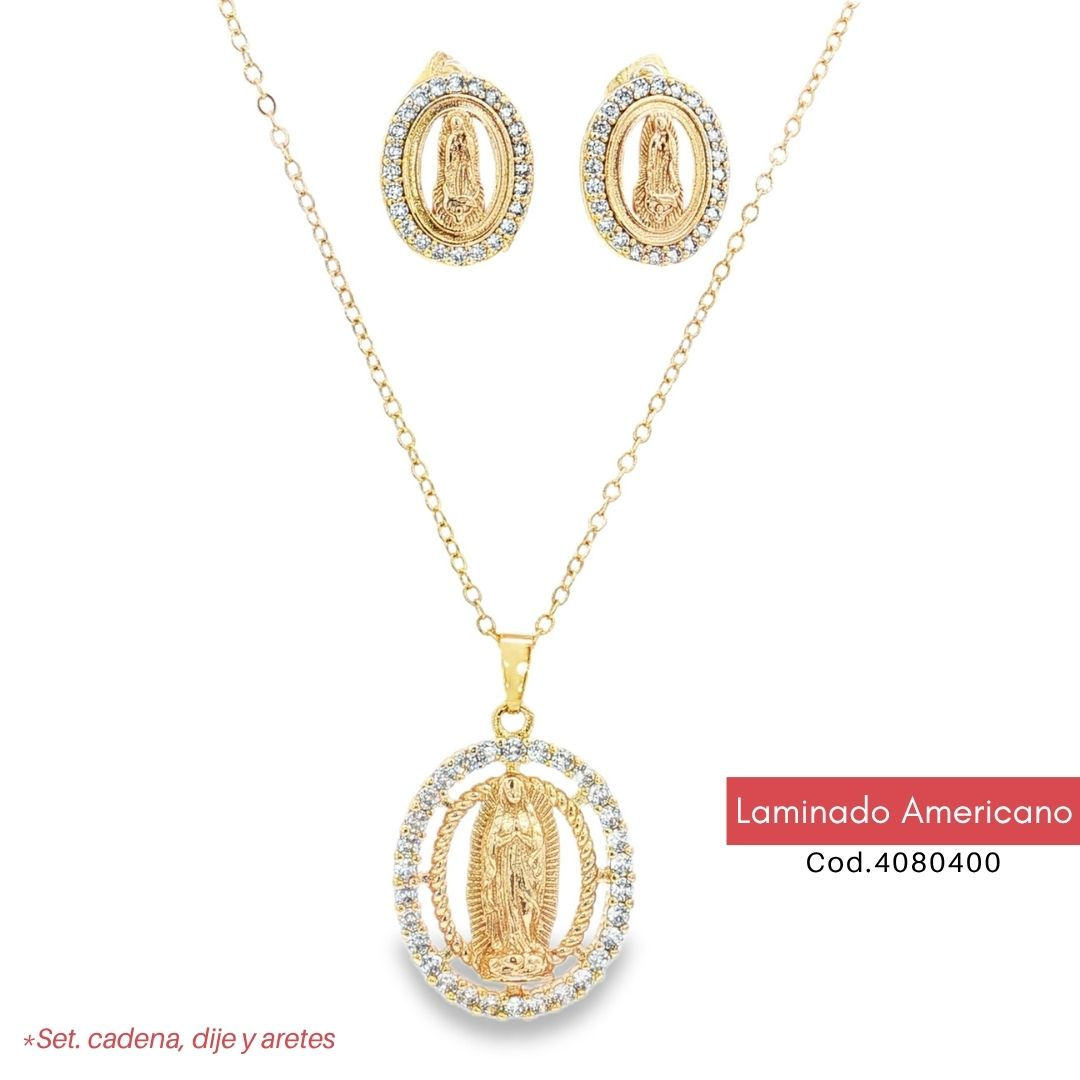 Set Medalla Virgen 3D