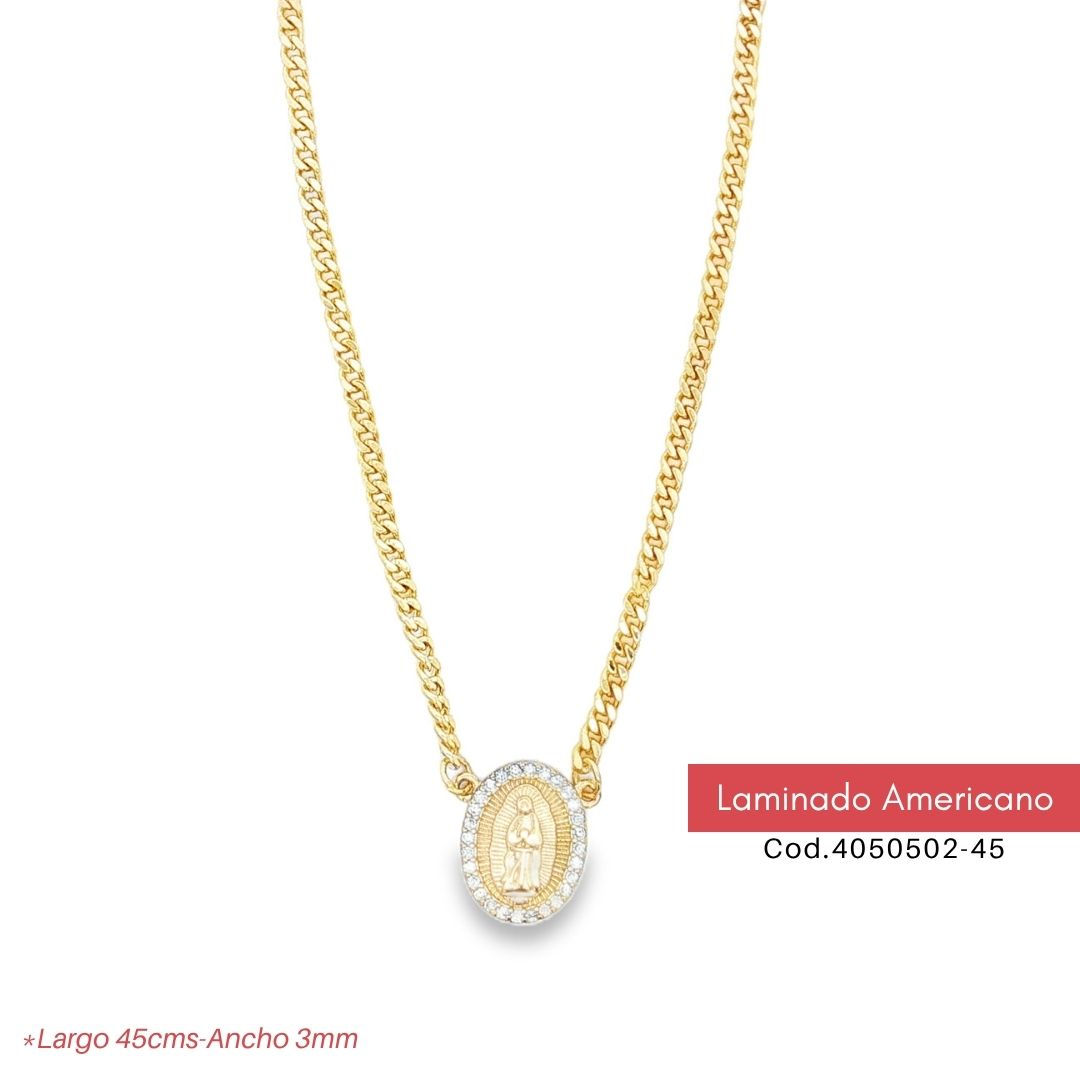 Cadena Cubana con Medalla Virgen