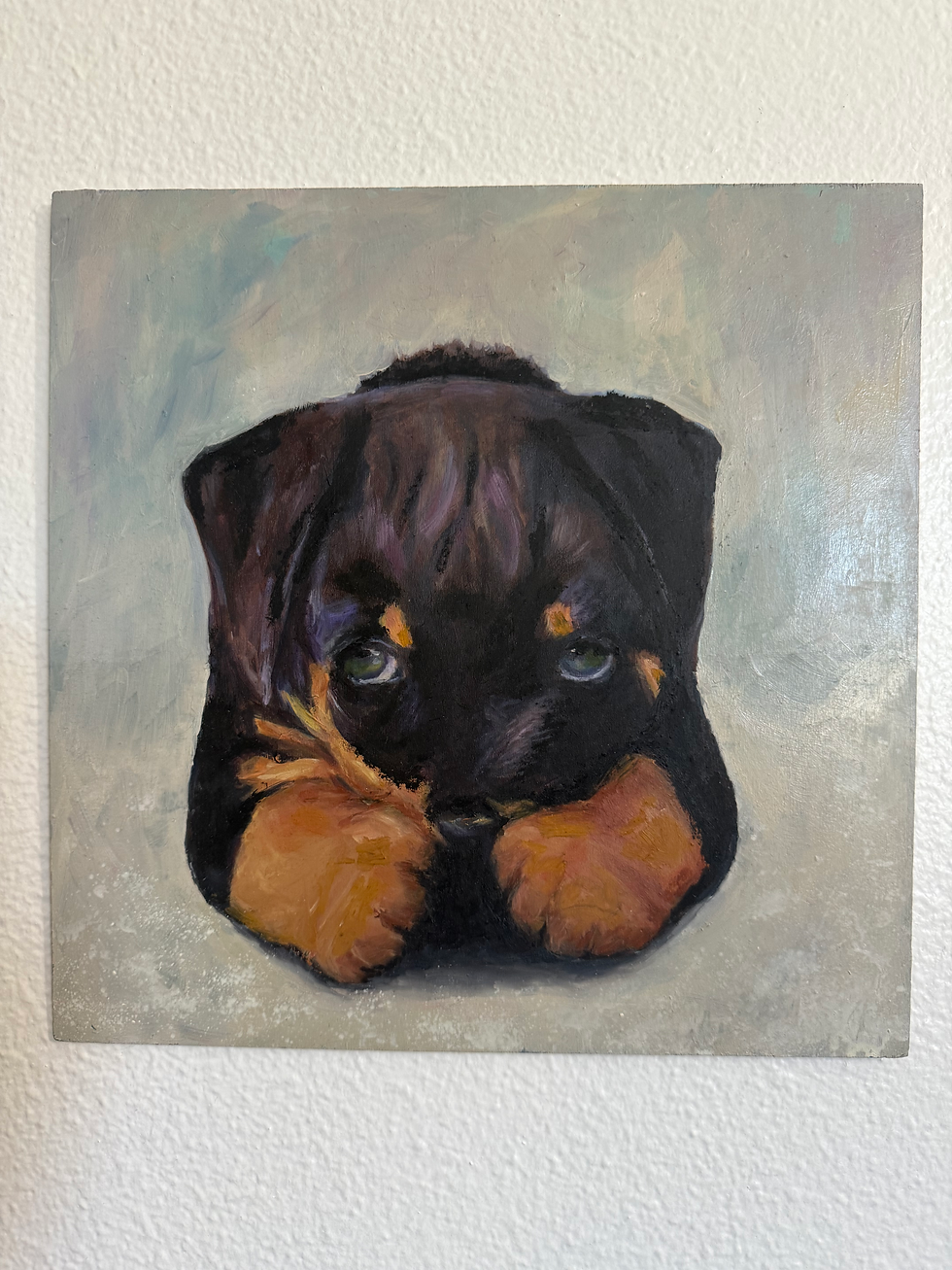 Puppy Original Acrylic Painting