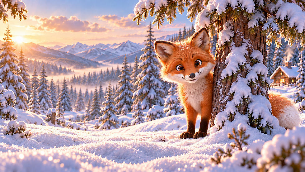 Aatos mit beiden Pfoten im Schnee.png