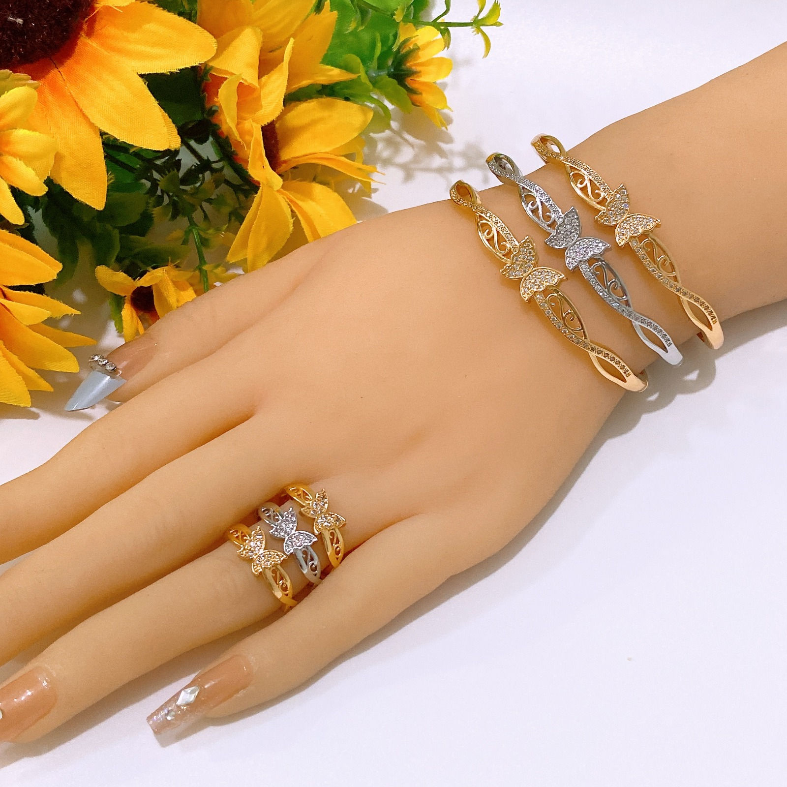 Butterfly Bracelet and Ring
