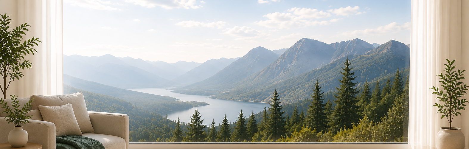 Calm nature background for anxiety treatment