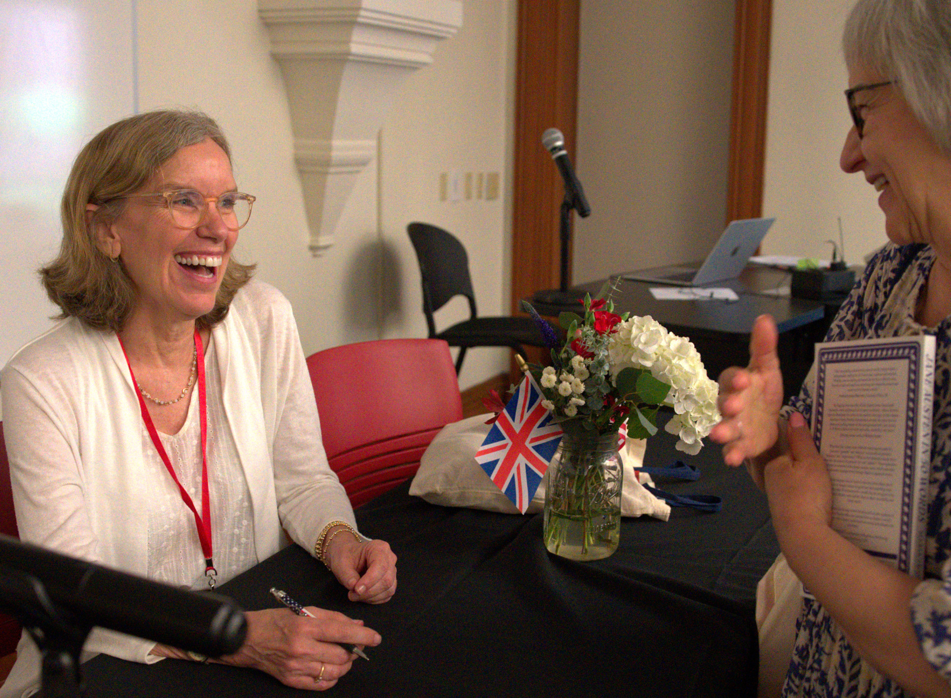Maria Frawley at the Author Book Signing.