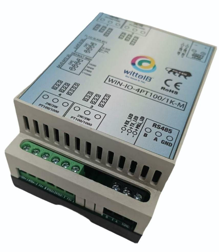 IO Module with 4 Port PT100 / PT1000 and Modbus RS485