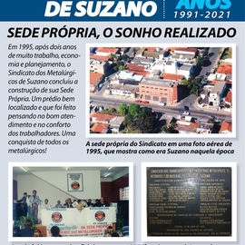 Suzano: Sindicato comemora 30 anos