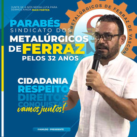 Sindicato de Ferraz de Vasconcelos comemora 32 anos