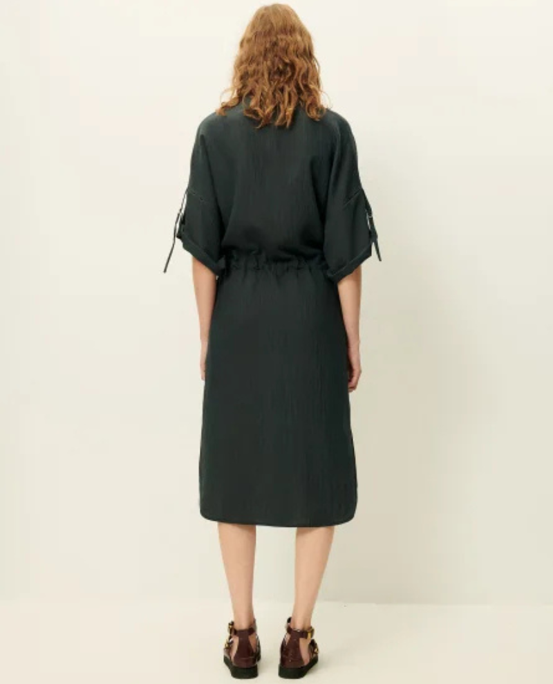 Sessun Anatole Smoke Green Shirt Dress