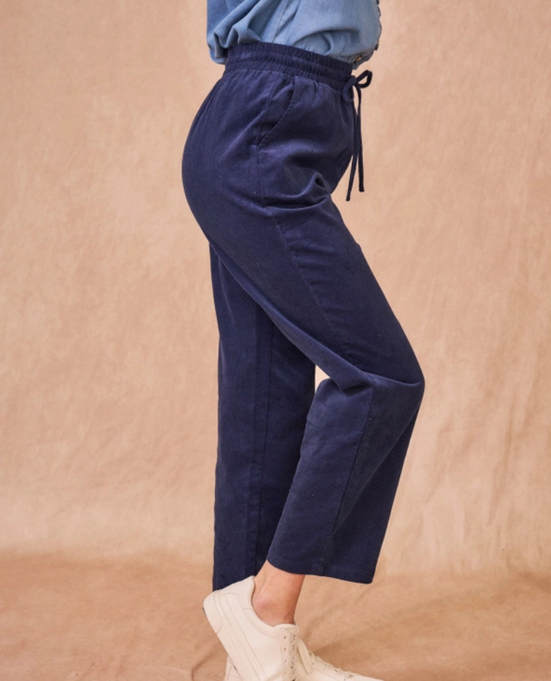Calie Paris Polina Navy Cord Trousers 2