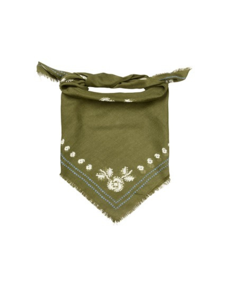 Beck Sondergaard Bloom Dark Olive Scarf