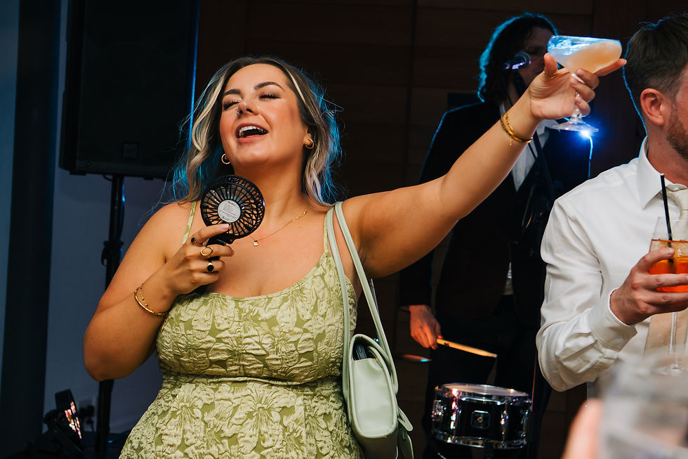 A party goer on the dance floor at the Hope Street Hotel Liverpool