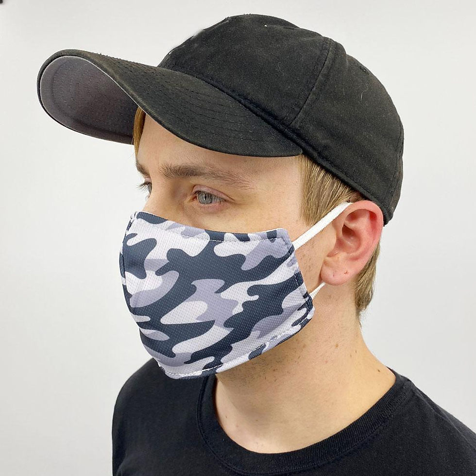 Thumbnail: Gray Camo Face Cover
