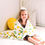 Thumbnail: Bamboo 4 Layer Muslin Quilt, Softest Baby Toddler Blanket, Lemon