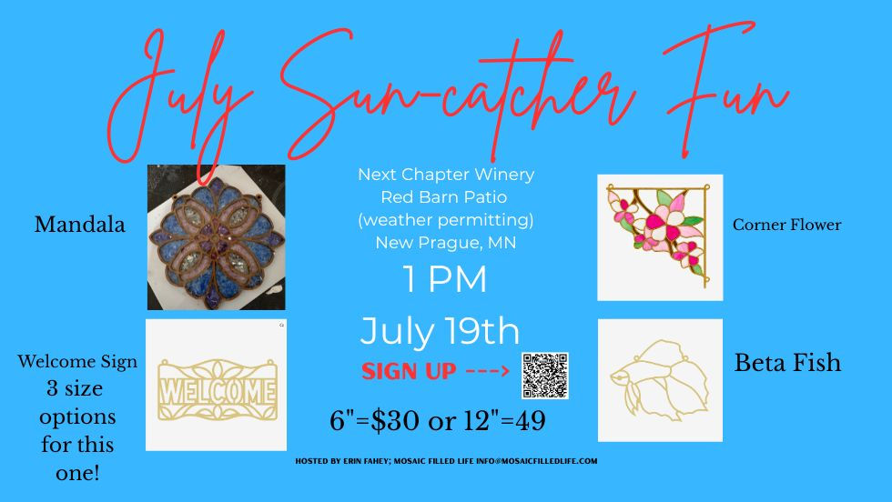 July Sun-Catcher Fun! - Next Chapter Winery