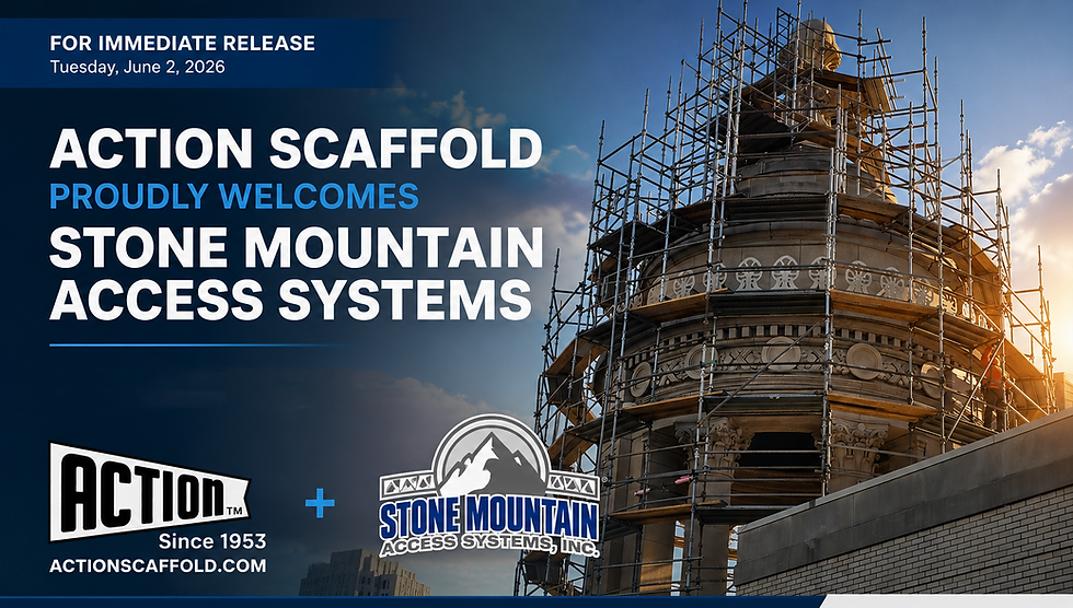 Action Equipment and Scaffold Company Welcomes Strategic Partnership with Stone Mountain Access Systems, Inc.