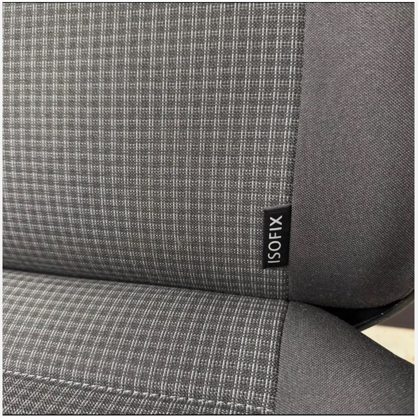 Thumbnail: NEW VW T6.1 Transporter Rear Triple Kombi Seat In Double Grid Cloth ISOFIX Model
