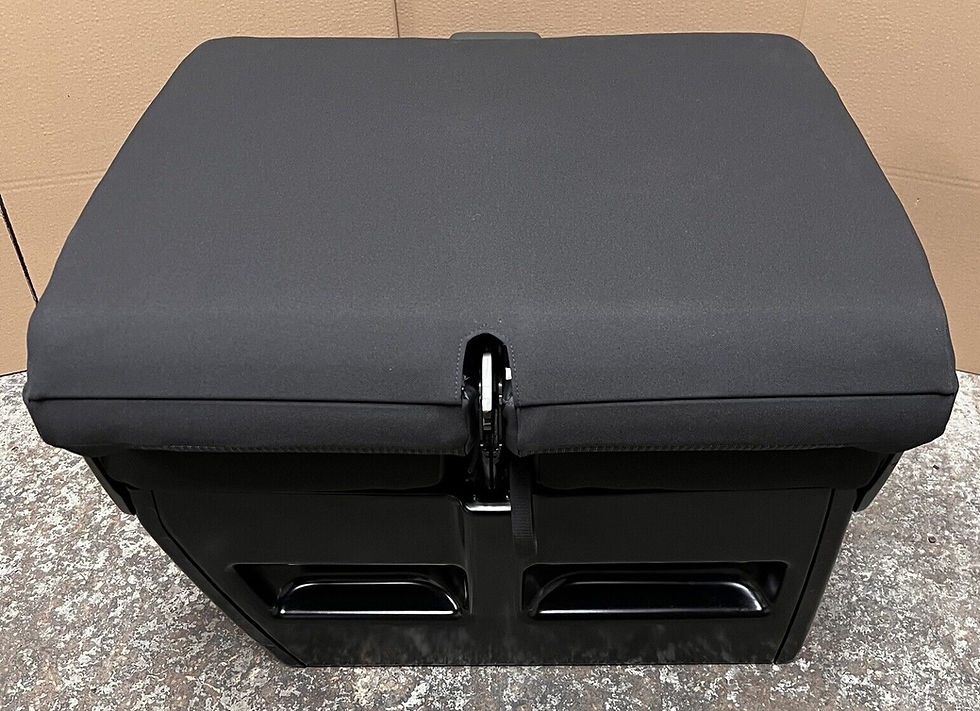 Thumbnail: VW T6.1 Transporter Front Passenger Seat Double Grid Cloth Factory Heated Fold