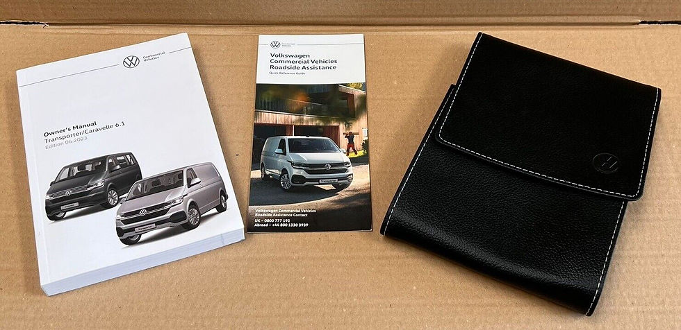 VW T6.1 Transporter Handbook Owners Manual 2023- Onwards