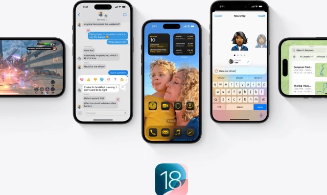 a group of cell phones with Apple Intelligence 