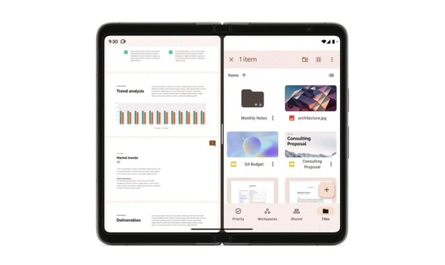 Google Pixel Fold multi tasking