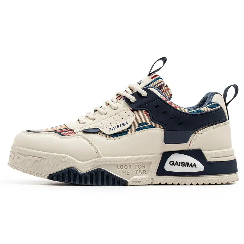 Miniatura: Zapatos de skate de diseñador azul de moda para hombre