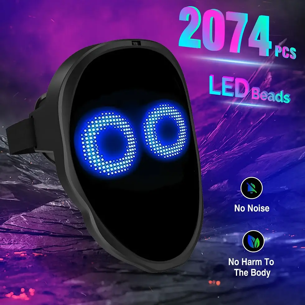 Miniatura: Máscara LED para fiestas con luz
