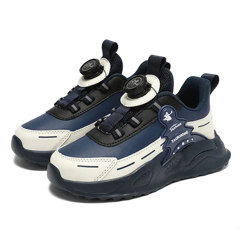 Miniatura: Zapatos de moda para niños tenis de cuero