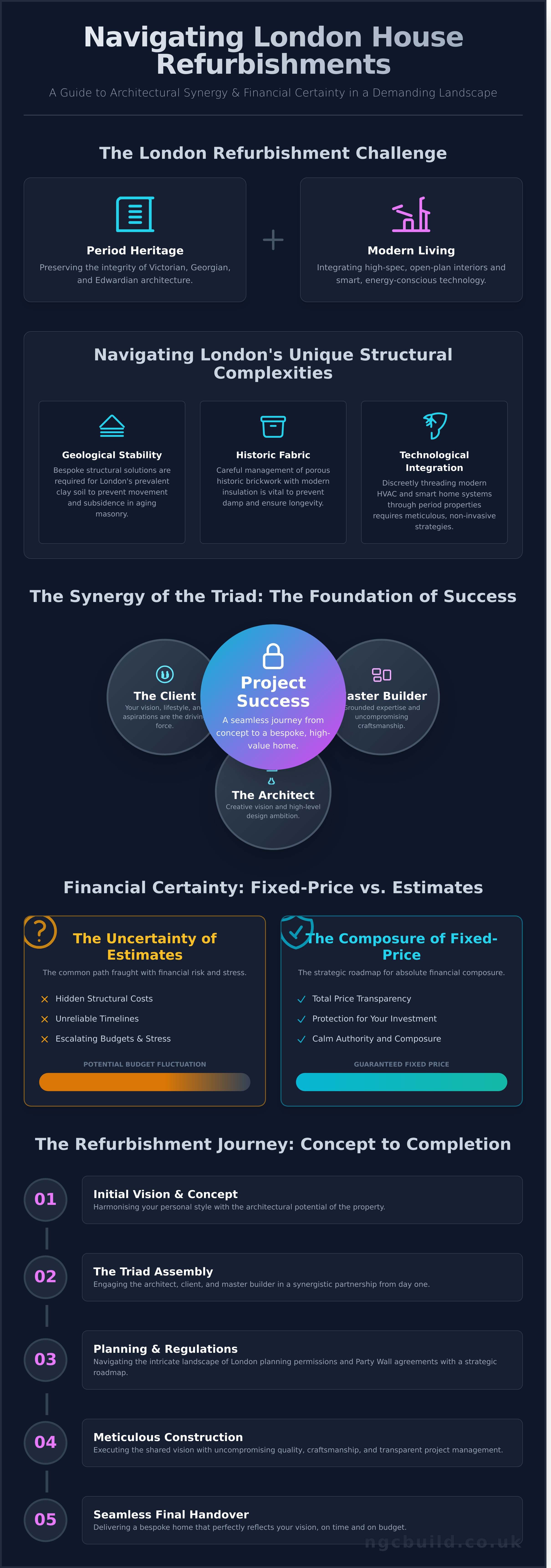 House refurbishment london infographic - visual guide