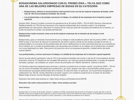 Premios Ziwa+Telva Awards 2022
