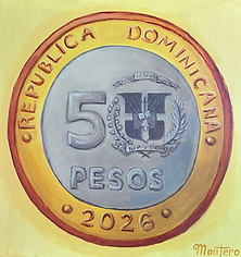 "5 Pesos Dominicanos" Original Painting