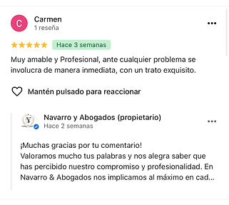 Testimonio real de cliente agradecido por asesoramiento fiscal y legal en Figueres.