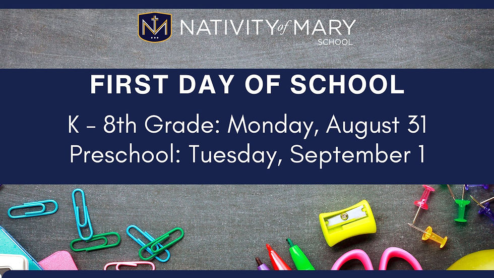 First Day of School Dates