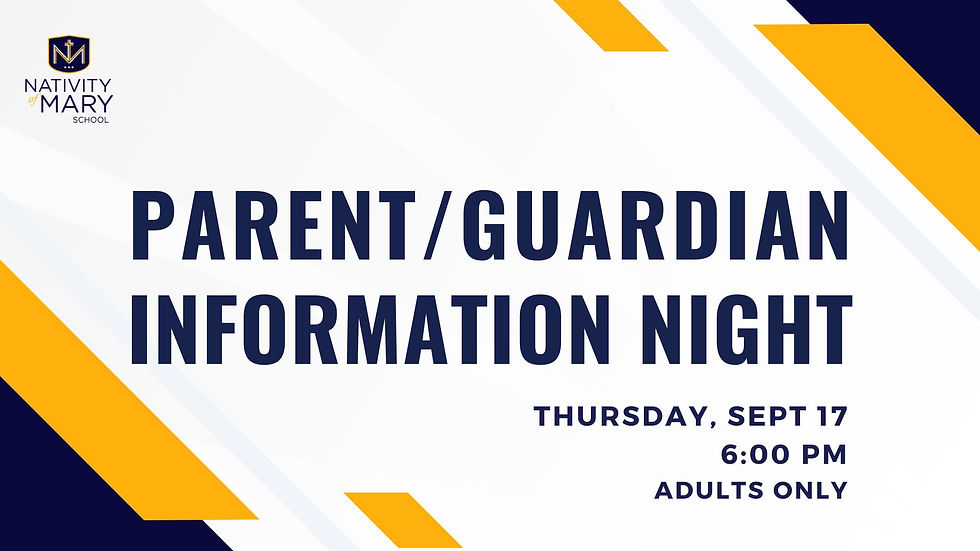 Parent/Guardian Info Night