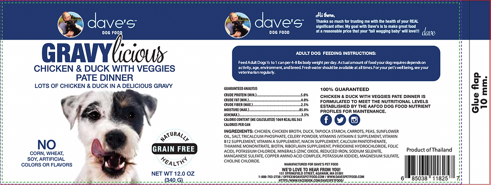 Thumbnail: Gravylicious Chicken & Duck with Veggies Paté Dinner  /  12 oz