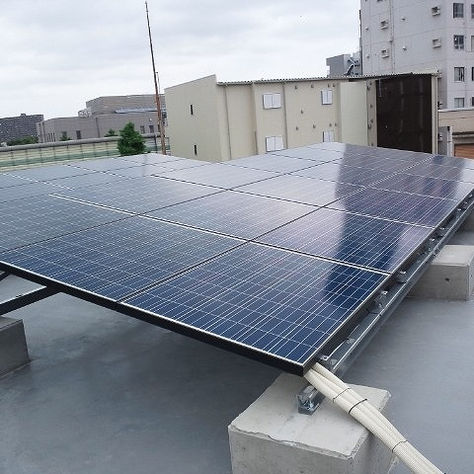 東京都豊島区　マンション屋上　太陽光設置3　