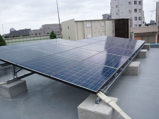 東京都豊島区 マンション屋上 太陽光設置3