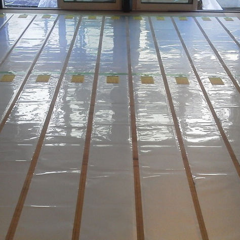 床暖房施工(相模原市 K様 シート貼り)