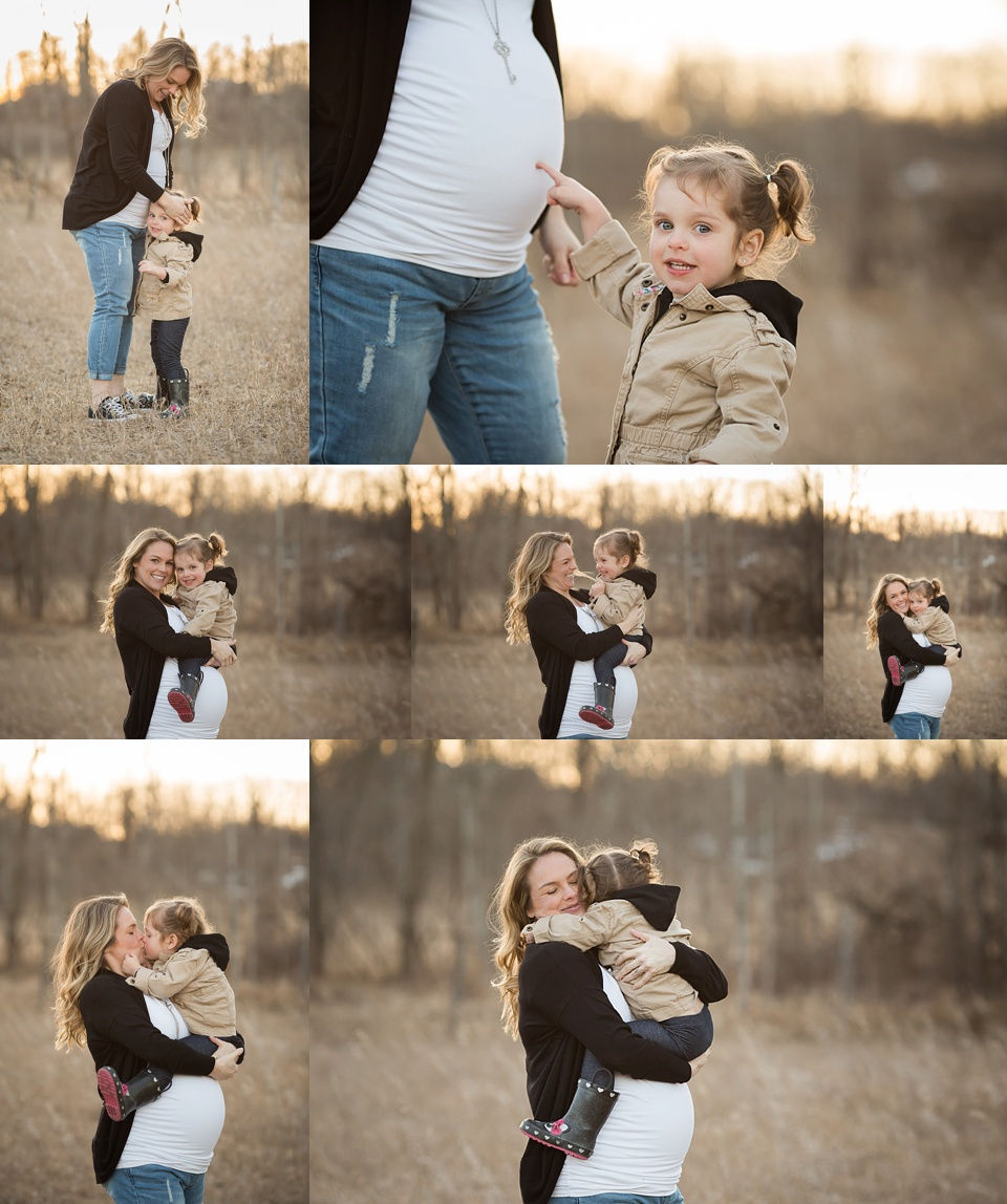 Collage of mom & toddler pictures